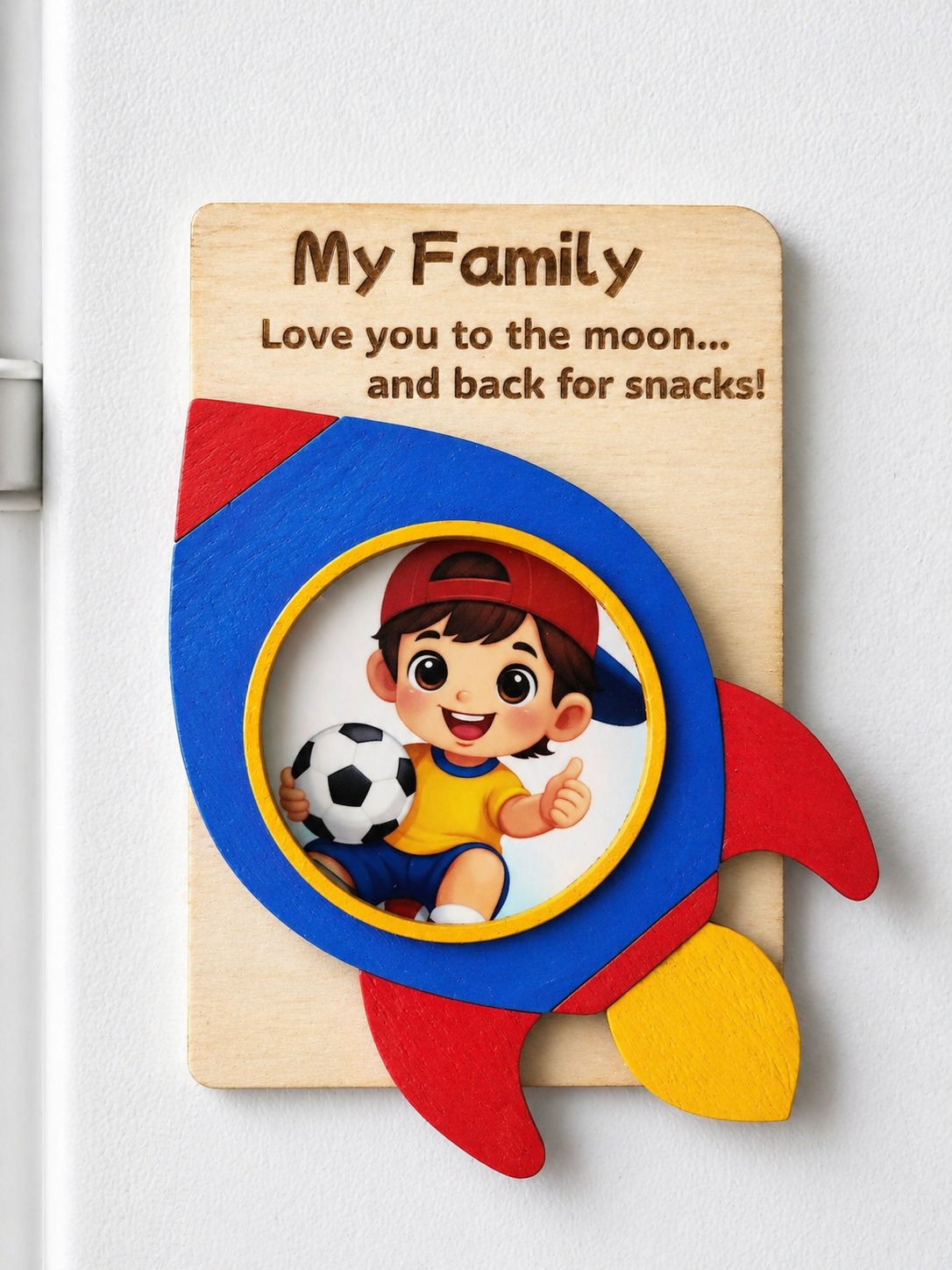 Rocket Photo Fridge Magnet – Set of 10