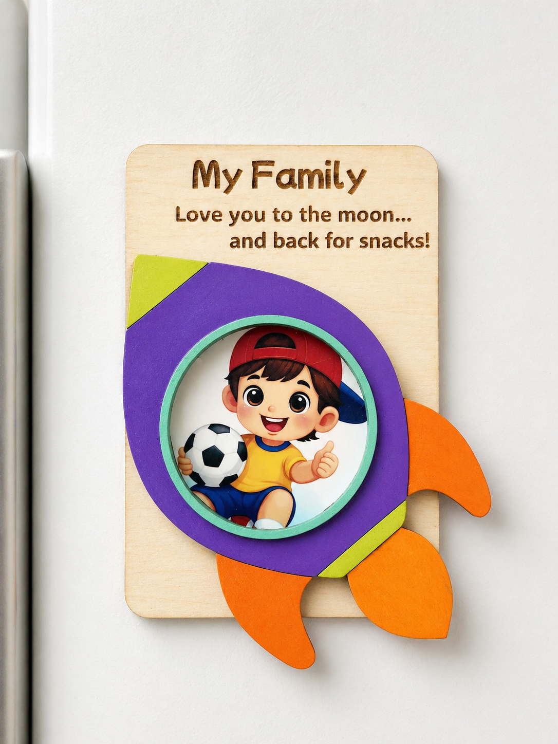 Rocket Photo Fridge Magnet – Set of 10